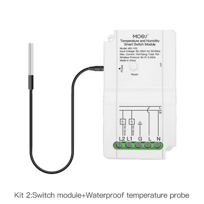 La température de Wifi et module de commutateur intelligent d'humidité 15a 240v
