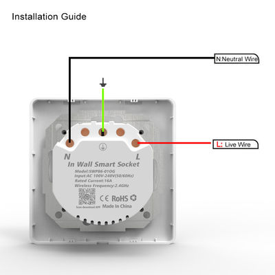 100-240V appui Amazone Alexa Google Home Smart Plug de prise de prise d'UE StandardSmart Wifi