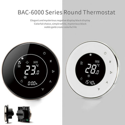 Thermostat sans fil intelligent de contre-jour d'écran tactile circulaire à la maison à C.A. à télécommande