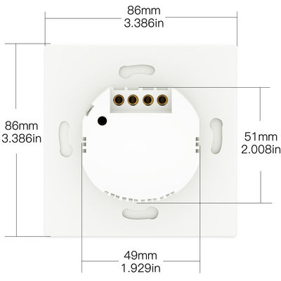 1 2 3 commutateur de bouton poussoir léger intelligent de 4 bandes avec l'interrupteur de lampe à la maison à télécommande à distance de mur de Tuya