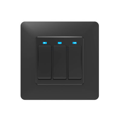 Interrupteur de lampe blanc de Wifi de manière de la bande 2 du noir 3 de Wifi d'appli d'UE R-U Standard Life de commutateur intelligent de mur
