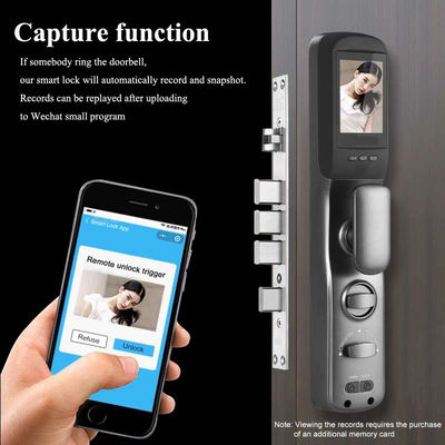 Serrure de porte intelligente biométrique imperméable de Tuya Wifi avec la fonction de caméra