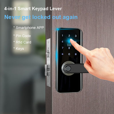 Serrure de porte Keyless d'entrée de serrure de porte de Smart Wifi d'empreinte digitale de sécurité à la maison avec la carte d'IC de clavier numérique pour