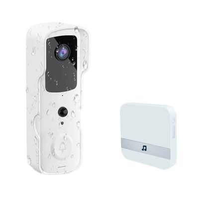 caméra de sonnette de sécurité de 2.4G Smart Hd Wifi avec l'audio bi-directionnel de vision nocturne de carillon