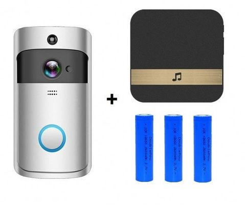 Sonnette visuelle sans fil intelligente 1080P de Wifi avec le carillon pour l'audio bidirectionnel de Front Door Motion Detector