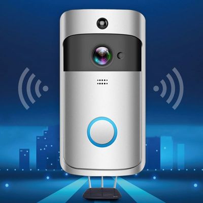 Sonnette visuelle sans fil intelligente 1080P de Wifi avec le carillon pour l'audio bidirectionnel de Front Door Motion Detector
