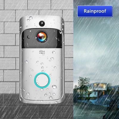 Sonnette visuelle sans fil intelligente 1080P de Wifi avec le carillon pour l'audio bidirectionnel de Front Door Motion Detector