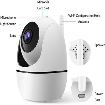 vidéo surveillance 1080p intelligente pour la caméra nette intelligente de bébé/With Motion Detection Wifi d'animal familier/bonne d'enfants