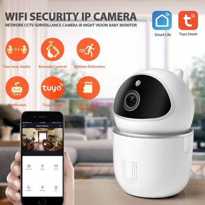 Caméra d'intérieur d'IP de degré de sécurité à la maison de contrôle d'APPLI de H.265 Tuya Smart Mini Wifi Ip Camera