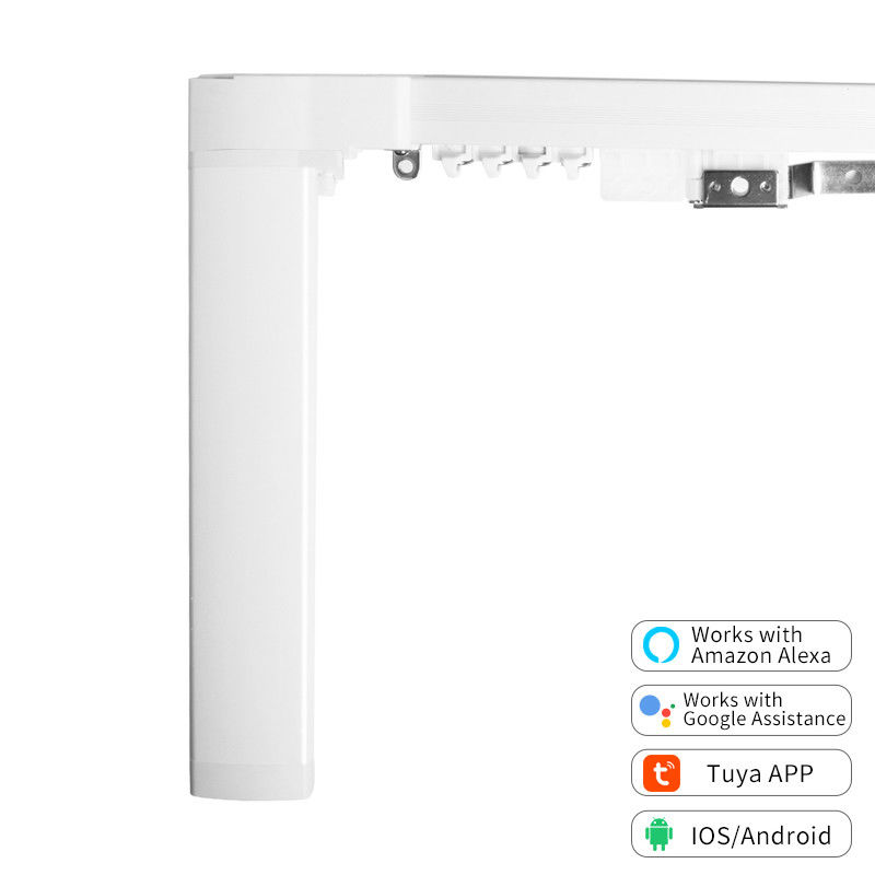 Travail automatique de voie de rideau en ouvreur à la maison intelligent de rideau en contrôle de WiFi avec Amazone Alexa Google Home