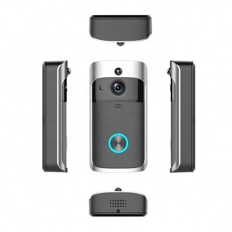 Sonnette visuelle sans fil intelligente 1080P de Wifi avec le carillon pour l'audio bidirectionnel de Front Door Motion Detector